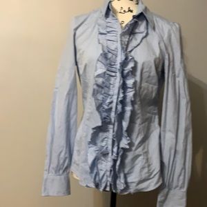 Tommy Hilfiger ladies ruffle front blouse